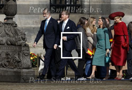 Amsterdam 17 april 2024
Staatsbezoek Nederland - Spanje met Koning Willem Alexander Koningin Maxima Koning Filipe en Koningin Letizia van Spanje aan Nederland .