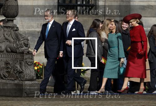Amsterdam 17 april 2024
Staatsbezoek Nederland - Spanje met Koning Willem Alexander Koningin Maxima Koning Filipe en Koningin Letizia van Spanje aan Nederland .