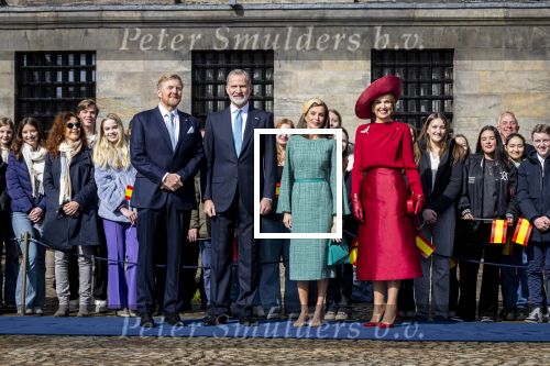 Amsterdam 17 april 2024
Staatsbezoek Nederland - Spanje met Koning Willem Alexander Koningin Maxima Koning Filipe en Koningin Letizia van Spanje aan Nederland .