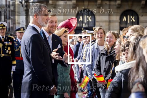 Amsterdam 17 april 2024
Staatsbezoek Nederland - Spanje met Koning Willem Alexander Koningin Maxima Koning Filipe en Koningin Letizia van Spanje aan Nederland .