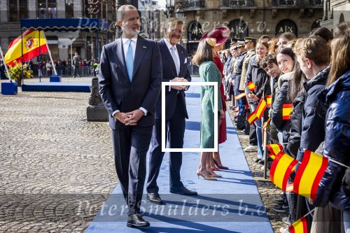 Amsterdam 17 april 2024
Staatsbezoek Nederland - Spanje met Koning Willem Alexander Koningin Maxima Koning Filipe en Koningin Letizia van Spanje aan Nederland .