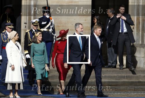 Amsterdam 17 april 2024
Staatsbezoek Nederland - Spanje met Koning Willem Alexander Koningin Maxima Koning Filipe en Koningin Letizia van Spanje aan Nederland .