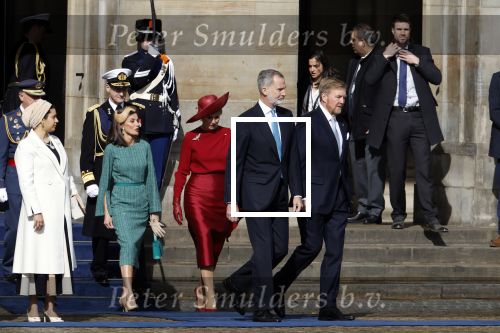 Amsterdam 17 april 2024
Staatsbezoek Nederland - Spanje met Koning Willem Alexander Koningin Maxima Koning Filipe en Koningin Letizia van Spanje aan Nederland .
