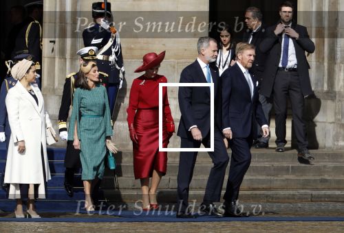 Amsterdam 17 april 2024
Staatsbezoek Nederland - Spanje met Koning Willem Alexander Koningin Maxima Koning Filipe en Koningin Letizia van Spanje aan Nederland .