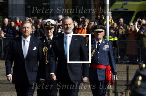 Amsterdam 17 april 2024
Staatsbezoek Nederland - Spanje met Koning Willem Alexander Koningin Maxima Koning Filipe en Koningin Letizia van Spanje aan Nederland .