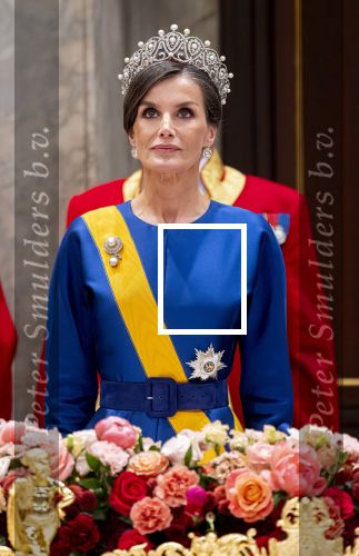 Amsterdam 17 april 2024
Staatsbezoek van Nederland en Spanje met Koning Willem Alexander Koningin Maxima Prinses Amalia Koning Felipe en Koninigin Letizia. Dit was het eerste staatsbanket van Prinses Amalia in het paleis op de Dam.