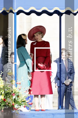 Amsterdam 17 april 2024
Staatsbezoek Nederland - Spanje met Koning Willem Alexander Koningin Maxima Koning Filipe en Koningin Letizia van Spanje aan Nederland .