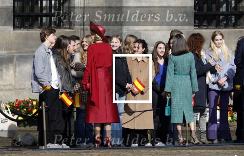 Amsterdam 17 april 2024
Staatsbezoek Nederland - Spanje met Koning Willem Alexander Koningin Maxima Koning Filipe en Koningin Letizia van Spanje aan Nederland .