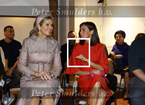 Amsterdam 18 april 2024
Koningin Maxima en Koningin Latizia van Spanje bezoeken Lab6 in Amsterdam west en aansluiten gaan ze naar 10 jaar bestaan Amsterdam Spanish film festival in Tuschinski.