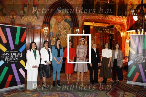 Amsterdam 18 april 2024
Koningin Maxima en Koningin Latizia van Spanje bezoeken Lab6 in Amsterdam west en aansluiten gaan ze naar 10 jaar bestaan Amsterdam Spanish film festival in Tuschinski.