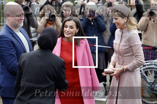 Amsterdam 18 april 2024
Koningin Maxima en Koningin Latizia van Spanje bezoeken Lab6 in Amsterdam west en aansluiten gaan ze naar 10 jaar bestaan Amsterdam Spanish film festival in Tuschinski.