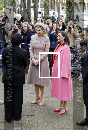 Amsterdam 18 april 2024
Koningin Maxima en Koningin Latizia van Spanje bezoeken Lab6 in Amsterdam west en aansluiten gaan ze naar 10 jaar bestaan Amsterdam Spanish film festival in Tuschinski.