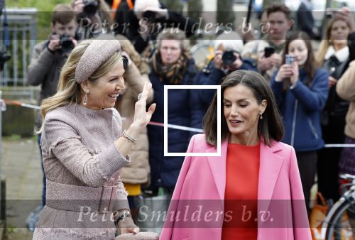 Amsterdam 18 april 2024
Koningin Maxima en Koningin Latizia van Spanje bezoeken Lab6 in Amsterdam west en aansluiten gaan ze naar 10 jaar bestaan Amsterdam Spanish film festival in Tuschinski.