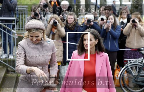 Amsterdam 18 april 2024
Koningin Maxima en Koningin Latizia van Spanje bezoeken Lab6 in Amsterdam west en aansluiten gaan ze naar 10 jaar bestaan Amsterdam Spanish film festival in Tuschinski.