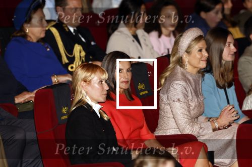 Amsterdam 18 april 2024
Koningin Maxima en Koningin Latizia van Spanje bezoeken Lab6 in Amsterdam west en aansluiten gaan ze naar 10 jaar bestaan Amsterdam Spanish film festival in Tuschinski.