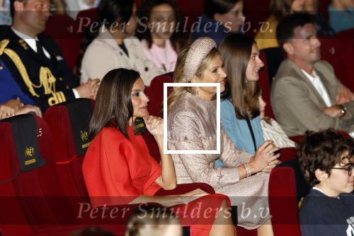 Amsterdam 18 april 2024
Koningin Maxima en Koningin Latizia van Spanje bezoeken Lab6 in Amsterdam west en aansluiten gaan ze naar 10 jaar bestaan Amsterdam Spanish film festival in Tuschinski.