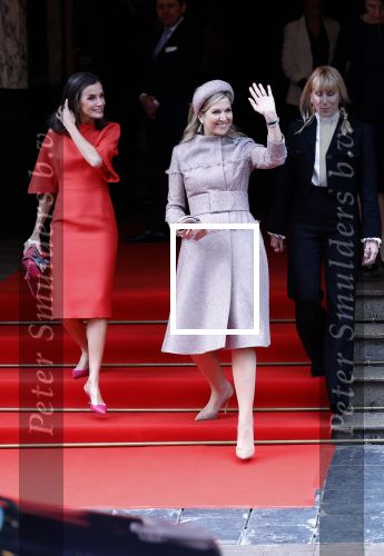 Amsterdam 18 april 2024
Koningin Maxima en Koningin Latizia van Spanje bezoeken Lab6 in Amsterdam west en aansluiten gaan ze naar 10 jaar bestaan Amsterdam Spanish film festival in Tuschinski.