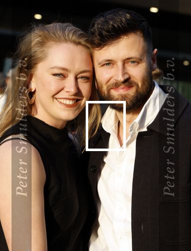 Amsterdam 8 april 2024
Premiere Invasie in Pathe Arena met oa 
Lisa Zweerman met haar partner Steef de Bot