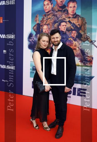 Amsterdam 8 april 2024
Premiere Invasie in Pathe Arena met oa 
Lisa Zweerman met haar partner Steef de Bot