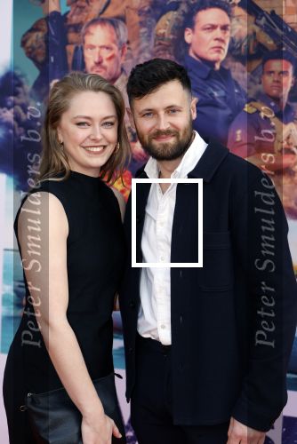 Amsterdam 8 april 2024
Premiere Invasie in Pathe Arena met oa 
Lisa Zweerman met haar partner Steef de Bot