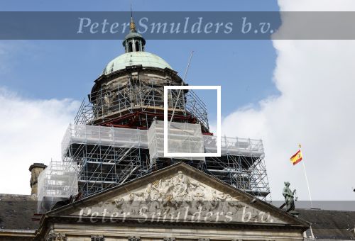 Amsterdam 17 april 2024
Staatsbezoek Nederland - Spanje met Koning Willem Alexander Koningin Maxima Koning Filipe en Koningin Letizia van Spanje aan Nederland . Het paleis op de dam wordt verbouwd