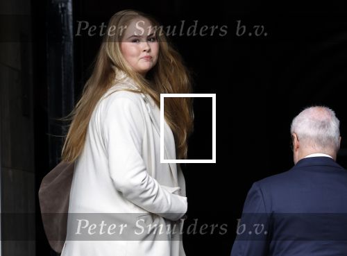 Amsterdam 17 april 2024
Staatsbezoek Nederland - Spanje met Koning Willem Alexander Koningin Maxima Koning Filipe en Koningin Letizia van Spanje aan Nederland . Prinses Amalia arriveert met haar auto bij het paleis . Ze heeft een tas bij met een slotje erop.