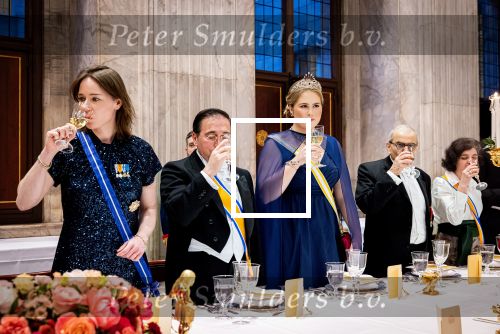 Amsterdam 17 april 2024
Staatsbezoek van Nederland en Spanje met Koning Willem Alexander Koningin Maxima Prinses Amalia Koning Felipe en Koninigin Letizia. Dit was het eerste staatsbanket van Prinses Amalia in het paleis op de Dam.