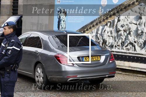 Amsterdam 17 april 2024
Staatsbezoek Nederland - Spanje met Koning Willem Alexander Koningin Maxima Koning Filipe en Koningin Letizia van Spanje aan Nederland . Prinses Amalia arriveert met haar auto bij het paleis . Ze heeft een tas bij met een slotje erop.