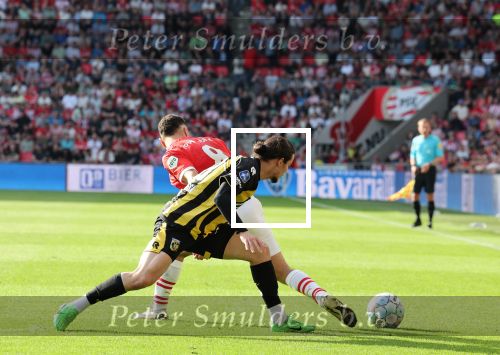 Eindhoven, 13 April 2024
Kompetitiewedstrijd PSV-Vitesse, eindstand 6-0
Sergino Dest