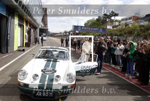 Zolder 15 april 2024
Presentatie nieuwe State of Art 24 uur van Le Mans racing lijn met mederwerking van State of Art Ambassadeur Tom Waes . Tom kwam aanrijden in een old timer porsche 911.