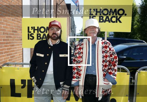 Amsterdam 22 april 2026
Presentatie nieuwe L Homo . Nicolas Keenan staat op de cover . Bastiaan v Schaik met partner