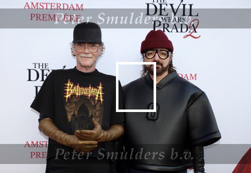 Amsterdam 28 april 2026
Premiere The Devil wears Prada 2 in Tuschinski . Bastiaan v Schaik met partner