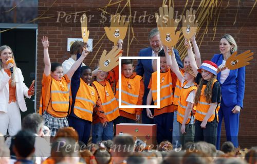 Zeewolde 17 april 2026
Koning Willem Alexander bezoekt de koningsspelen in Zeewolde . Britt Dekker presenteert het .