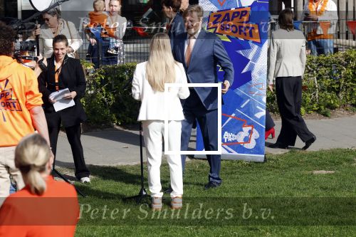 Zeewolde 17 april 2026
Koning Willem Alexander bezoekt de koningsspelen in Zeewolde . Britt Dekker presenteert het .