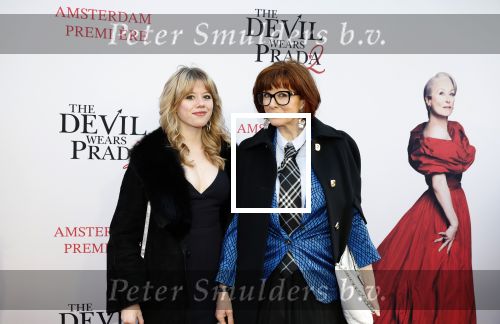 Amsterdam 28 april 2026
Premiere The Devil wears Prada 2 in Tuschinski . Chazia Mourali kwam met haar dochter