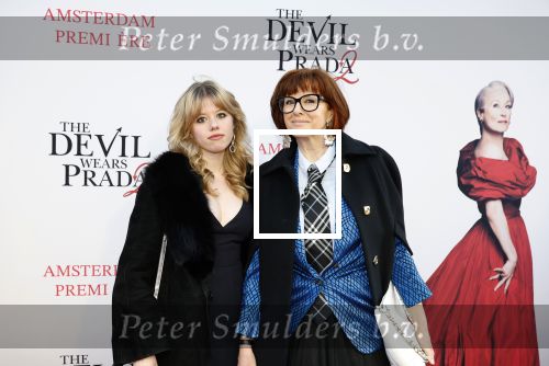 Amsterdam 28 april 2026
Premiere The Devil wears Prada 2 in Tuschinski . Chazia Mourali kwam met haar dochter