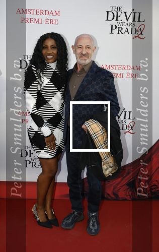 Amsterdam 28 april 2026
Premiere The Devil wears Prada 2 in Tuschinski . Cherry Ann Person kwam met partner Roland Kahn