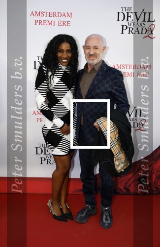 Amsterdam 28 april 2026
Premiere The Devil wears Prada 2 in Tuschinski . Cherry Ann Person kwam met partner Roland Kahn