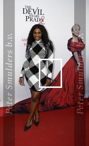Amsterdam 28 april 2026
Premiere The Devil wears Prada 2 in Tuschinski . Cherry Ann Person kwam met partner Roland Kahn