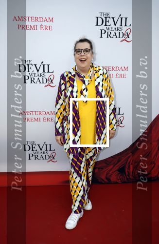 Amsterdam 28 april 2026
Premiere The Devil wears Prada 2 in Tuschinski . Francis v Broekhuizen kwam met haar partner