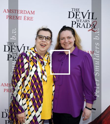 Amsterdam 28 april 2026
Premiere The Devil wears Prada 2 in Tuschinski . Francis v Broekhuizen kwam met haar partner