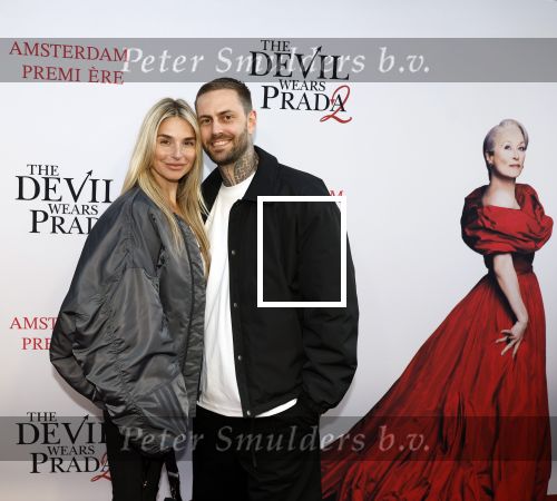 Amsterdam 28 april 2026
Premiere The Devil wears Prada 2 in Tuschinski . Gaby Blaaser kwam met haar nieuwe vriend Bas Kimmel