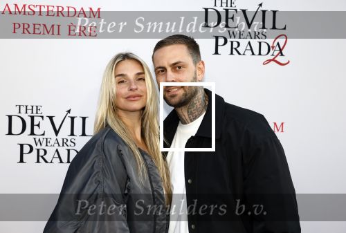 Amsterdam 28 april 2026
Premiere The Devil wears Prada 2 in Tuschinski . Gaby Blaaser kwam met haar nieuwe vriend Bas Kimmel