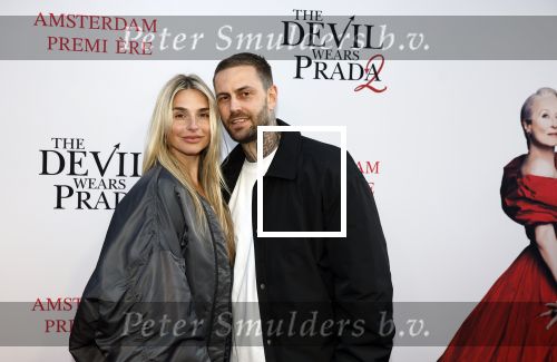 Amsterdam 28 april 2026
Premiere The Devil wears Prada 2 in Tuschinski . Gaby Blaaser kwam met haar nieuwe vriend Bas Kimmel