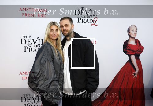 Amsterdam 28 april 2026
Premiere The Devil wears Prada 2 in Tuschinski . Gaby Blaaser kwam met haar nieuwe vriend Bas Kimmel