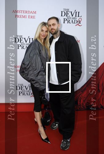 Amsterdam 28 april 2026
Premiere The Devil wears Prada 2 in Tuschinski . Gaby Blaaser kwam met haar nieuwe vriend Bas Kimmel