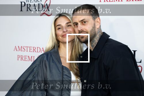 Amsterdam 28 april 2026
Premiere The Devil wears Prada 2 in Tuschinski . Gaby Blaaser kwam met haar nieuwe vriend Bas Kimmel