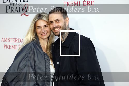 Amsterdam 28 april 2026
Premiere The Devil wears Prada 2 in Tuschinski . Gaby Blaaser kwam met haar nieuwe vriend Bas Kimmel