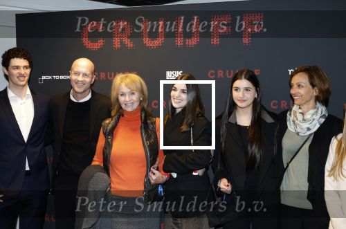 Amsterdam 21 maart 2026
Premiere docu over Johan Cruijff in de Johan Cruijff Arena . Jordi Cruijff Danny Cruijff en Danae Cruijff (vriendin Danae) en Susila Cruijff
