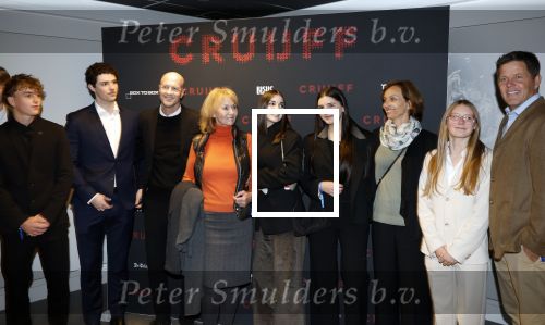 Amsterdam 21 maart 2026
Premiere docu over Johan Cruijff in de Johan Cruijff Arena . Jordi Cruijff Danny Cruijff en Danae Cruijff (vriendin Danae) en Susila Cruijff